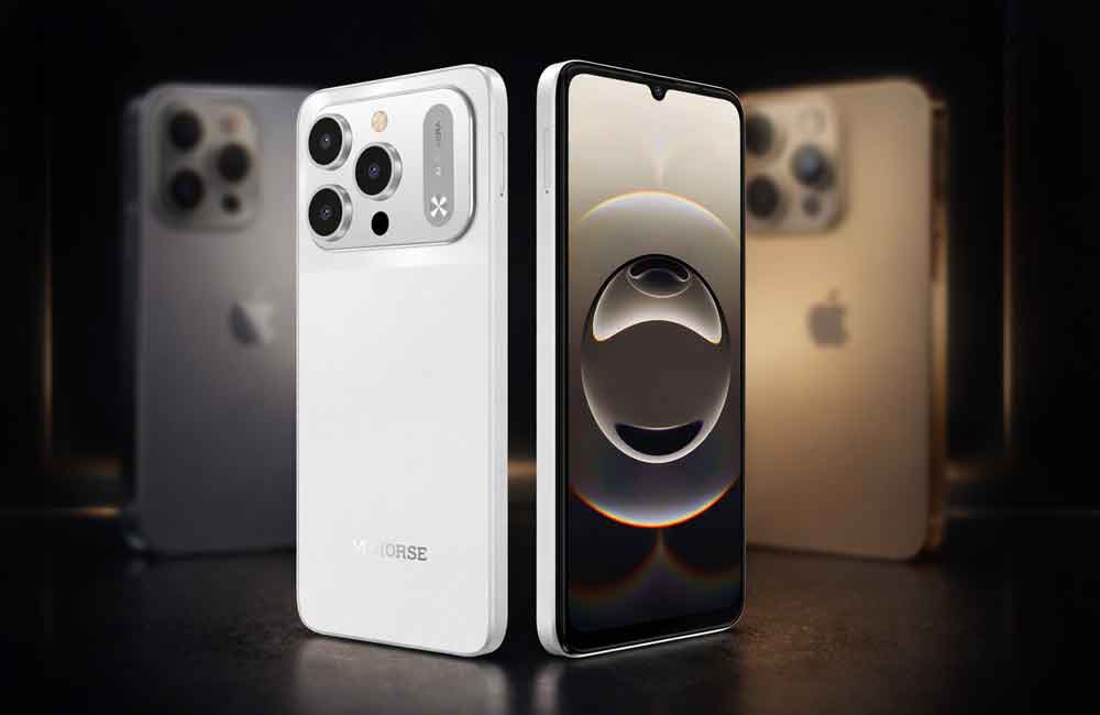 M-Horse 17 Pro Max ponsel China mirip iphone