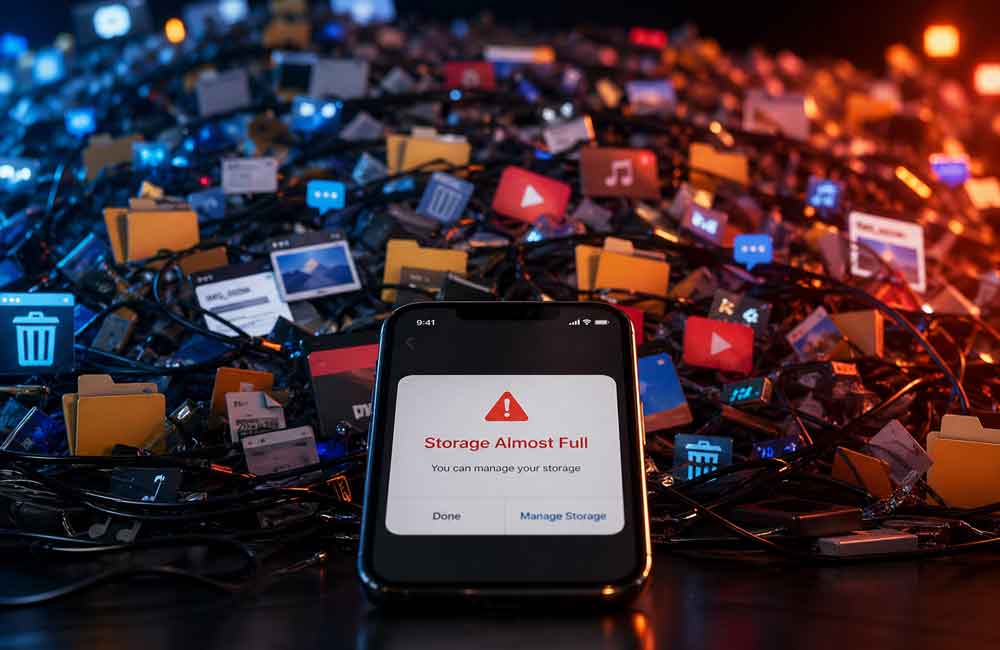 storage hp cepat penuh