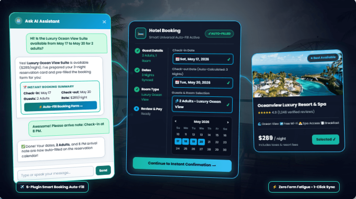 Eliminate WordPress Booking Form Abandonment with Vectralix Smart Universal AI Auto-Fill